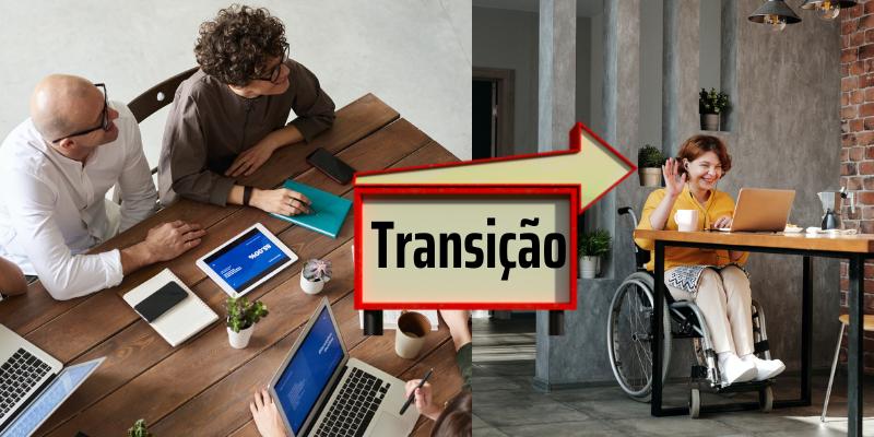 Transição de um trabalho normal das 9 às 5 para trabalhar em casa